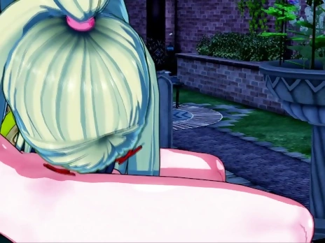 Darkness Konasuba BLOWJOB TITJOB and DOGGY in the PARK (3D Hentai)