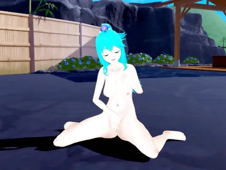 KONOSUBA Sexy AQUA makes you cum (3D HENTAI)