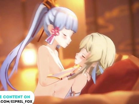 Futa Lumine fucking Ayaka So Sweety! Genshin Impact Futanari Hentai