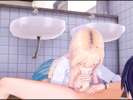 Marin Kitagawa Blowjob Koikatsu Hentai