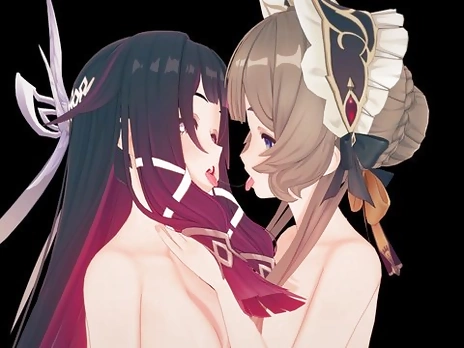 Columbina x Sandrone - Genshin Impact Hentai Yuri Animation