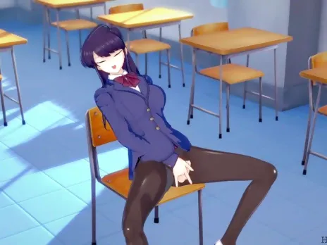 Komi fucks lucky student in college classroom