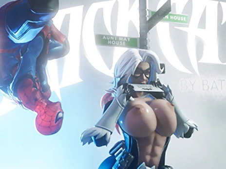 Spiderman & Black Cat Anal A2M - Hentai Cartoon
