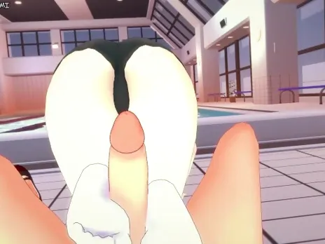 Chiaki Nanami Gives You a Footjob To Train Her Sexy Body! Danganronpa Feet Hentai POV