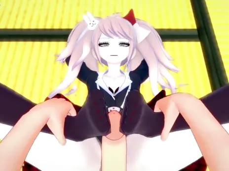 Hentai POV Feet Mukuro Ikusaba Dressed as Junko Enoshima Danganronpa