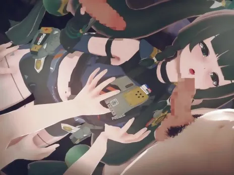 ?Zenless Zone Zero Qingyi?gangbang 3D Hentai Animation.(Fingering,handjob,blowjob,sex)
