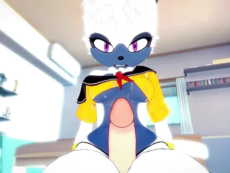 Tangle the Lemur from Sonic Gives You A Footjob Furry Style