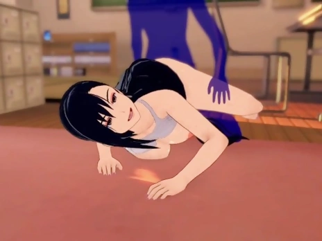 3d hentai big tit playing bad Tifa