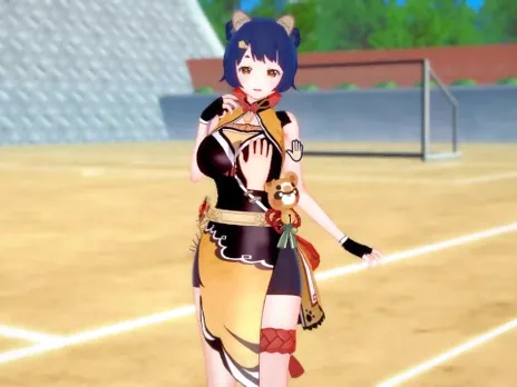 [Hentai Game Koikatsu! ]Have sex with Big tits Genshin Impact Xiangling.3DCG Erotic Anime Video.