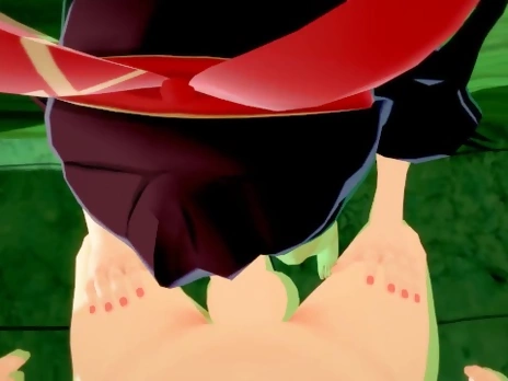 Genshin Impact AMBER can be useful in swallowing cum (3D HENTAI)
