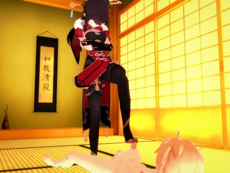 GENSHIN IMPACT Let horny BEI DOU dominate you (3D HENTAI)