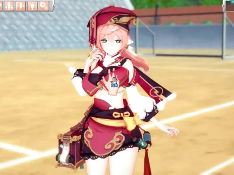 [Hentai Game Koikatsu! ]Have sex with Big tits Genshin Impact Yanfei.3DCG Erotic Anime Video.