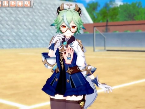 [Hentai Game Koikatsu! ]Have sex with Big tits Genshin Impact Sucrose.3DCG Erotic Anime Video.