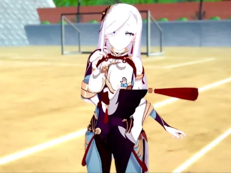 [Hentai Game Koikatsu! ]Have sex with Big tits Genshin Impact Shenhe.3DCG Erotic Anime Video.