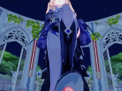 POV Fischl from Genshin Teases You With Her Beautiful Feet Hentai Uncensored