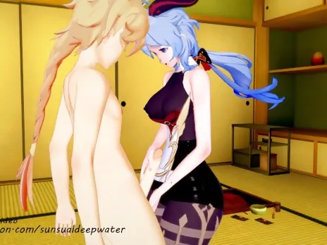 Genshin Impact GANYU wild hentai experience (3D HENTAI)
