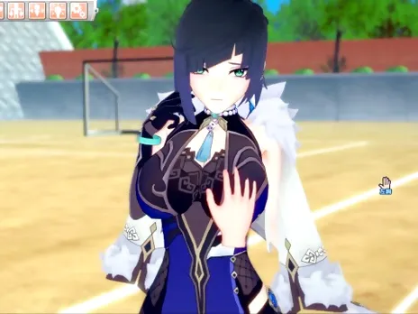 [Hentai Game Koikatsu! ]Have sex with Big tits Genshin Impact Yelan.3DCG Erotic Anime Video.