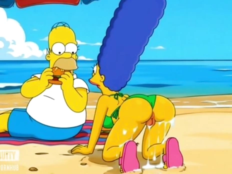 Beach Bitch. Married Slut Gets Fucked On The Beach. Best Cartoon Parody.