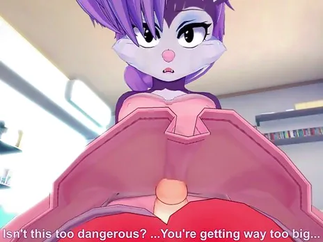 Fifi La Fume from Looney Tunes Gives You A Footjob Furry Style