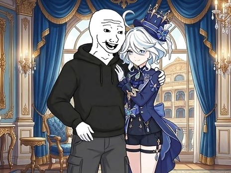 [Genshin Impact] Furina & Wojak: Two Broken Souls Healing Sex (Wholesome)