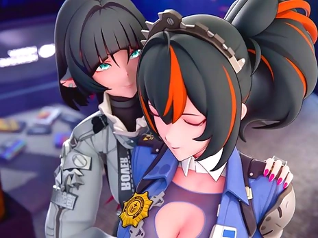 Jane Doe x Zhu Yuan Futa Fucking in the office - Zenless zone zero