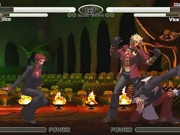 KOF XIII hentai Iori and Shen VS Mature and Vice