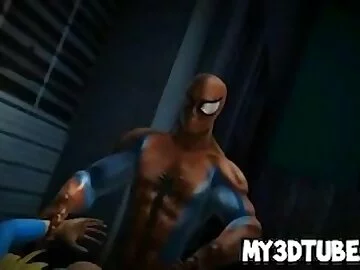 Spiderman fucks supergirl