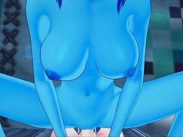 Steven Universe Hentai - Lapis Lazuli gets fucked from your POV, cum on her stomach.