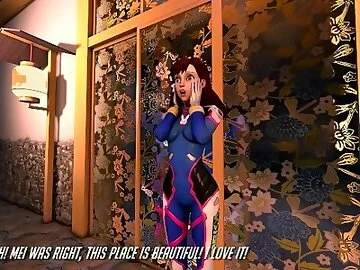 Dva's Spa Day Act1 Sounded - Overwatch Futanari
