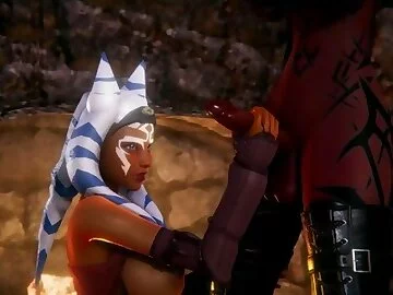 Futa Dark Sith fuck Ahsoka Tano [Futanari][3D]