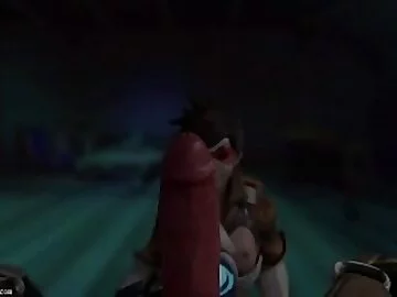 Overwatch - Tracer x Roadhog (Animated, Sound) [Guilty]