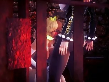 [MARIO] Futa Bowsette and Princess Peach's honeymon (3D PORN 60 FPS)