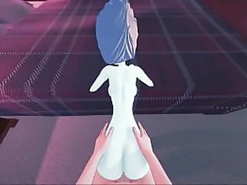 Pearl spits out your cum POV before getting fucked on the bed - Steven Universe Hentai.