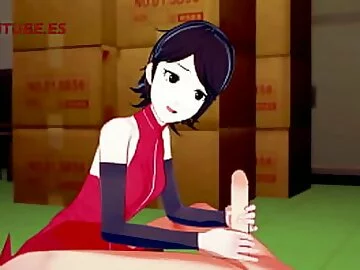 Boruto Naruto Hentai - Boruto Handjob, Blowjob, Boobjob and Fucks Sarada