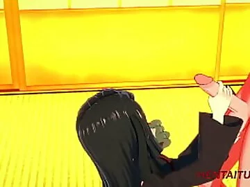 Demon Slayer Naruto - Naruto Big Dick Having Sex with Nezuko and cum in her sexy pussy 1/2
