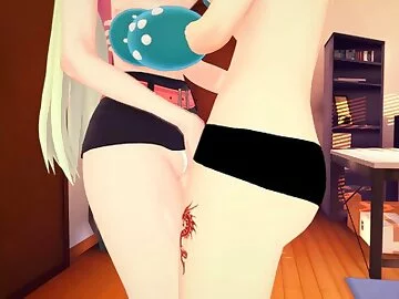 (3D Hentai)(Lesbian)(Seven Deadly Sins) Elizabeth x Diane (Elizabeth X.)