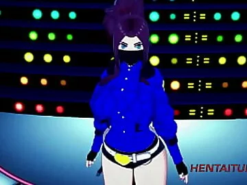 KDA League of Legend Hentai 3D Akali blowjob, boobjob and fucked with multiple cums in her mouth and pussy 1/2