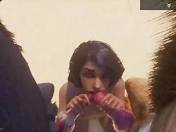 Wild Life / Maya Mating with 2 Furry porn video