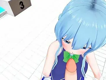 ?REAL POV?Aqua is only good for being a CUMSLUT!!!!?Hentai?