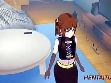 Sword Art Online Hentai Futanari - Asuna Futanari & Ronye Handjob, blowjob, boobjob and fucked with multiple cums 1/2