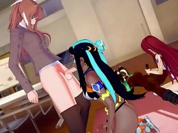 Futa Orgy - Marina Erza Monika Nessa