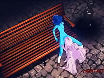 Steven Universe Hentai Yuri 3D - Amatist cunnilingus Lapislazuli and she squirt - Anime Manga Porn Lesbian Cartoon Sex