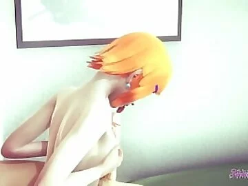 Ben 10 Hentai 3D - POV Gwen Boobjob and fucked by a blode boy - Japanese manga anime porn