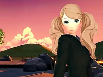 Persona - Futa Mitsuru x Ann Takamaki - 3D Hentai