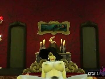 Resident Evil 8: Lady Dimitrescu Has Sex With Me In Her Bedroom POV - Sexual Hot Animations