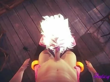 Dragon Ball - POV C21 Blowjob