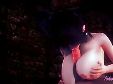 Genshin Impact Hentai 3D - POV Mona Boobjob and Cowgirl - Anime manga japanese Cartoon porn