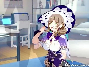 Genshin Impact - Lisa 3D Hentai
