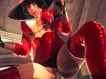 [GUILTY GEAR STRIVE] Passionate sex with I-No (3D PORN 60 FPS)
