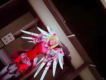 Overwatch Futa - D.Va and Mercy passionate sex - Lite Version
